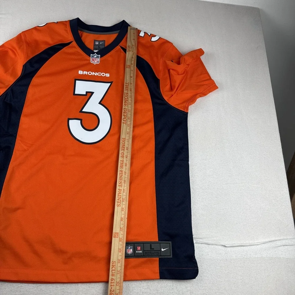 Russell Wilson Denver Broncos Mens Nike On-Field NFL Jersey Large Orange